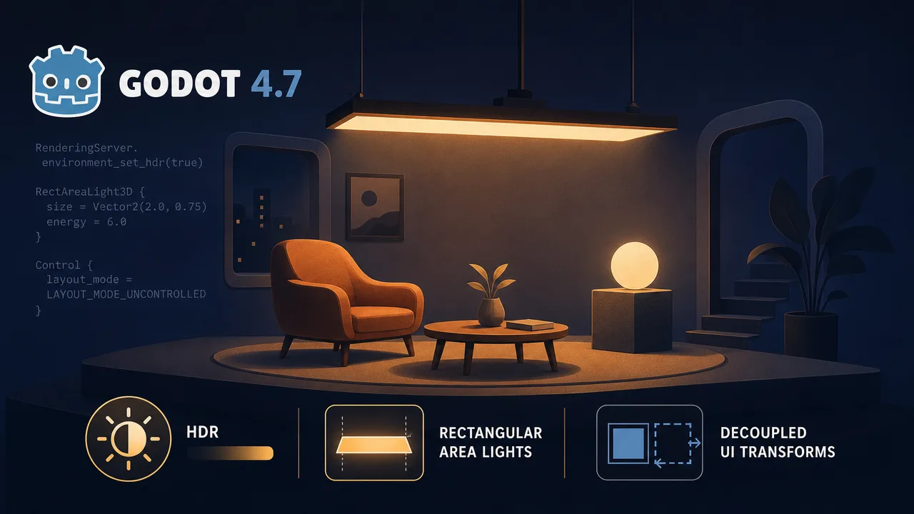 Godot 4.7: Eliminating the Friction in Open-Source Rendering