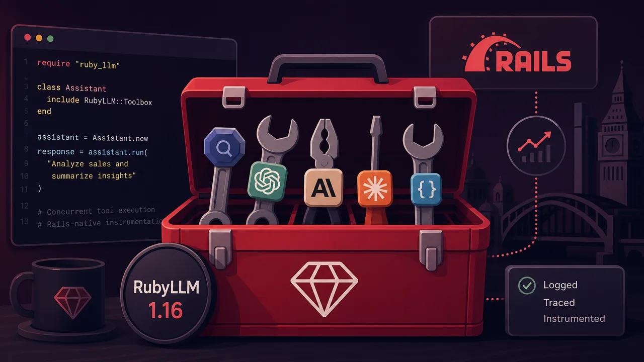 RubyLLM 1.16: Bringing Sanity to the Ruby AI Stack