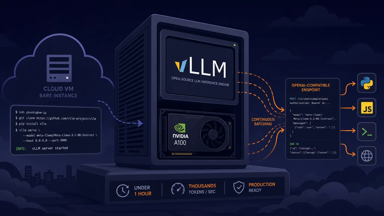 Serve an Open-Source LLM at Scale with vLLM on a Rented GPU Instance