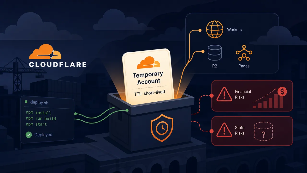 The Agentic Sysadmin: Analyzing Cloudflare’s Temporary Accounts for AI