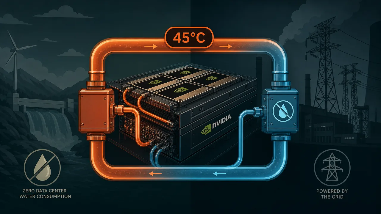 The Thermodynamics of NVIDIA's 45°C Liquid Cooling