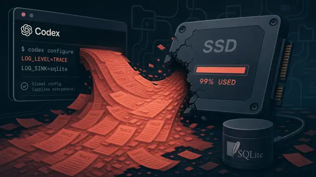 Codex's TRACE-by-Default Logging Is Quietly Eating SSDs