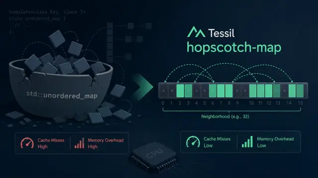 Ditching std::unordered_map for Cache-Friendly Hopscotch Hashing