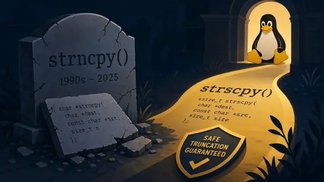Linux 7.2 Kills strncpy: The Six-Year War on a Broken API