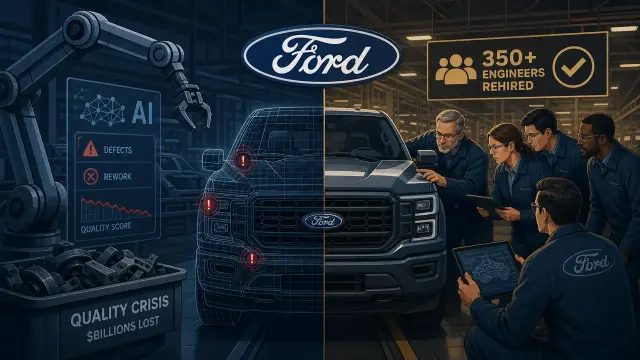 Why Ford Rehired 350 Engineers After Relying on AI