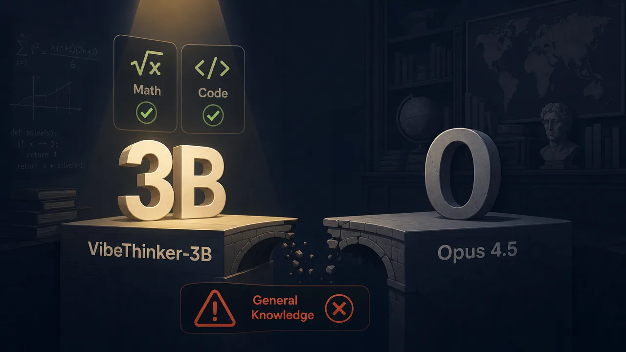 When a 3B Model Out-Reasons Opus 4.5, Read the Fine Print