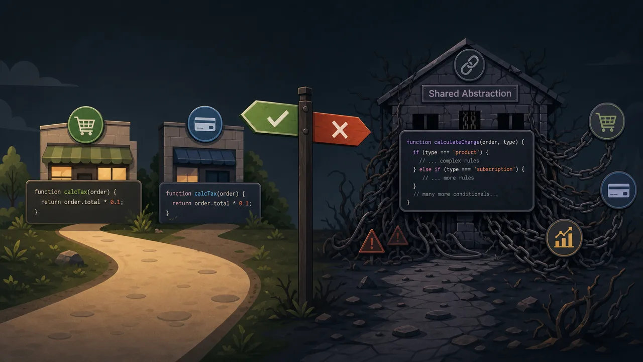 Why Code Duplication Beats the Wrong Abstraction